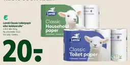 Coop 365 Lambi Classic toiletpapir / Classic Household paper tilbud