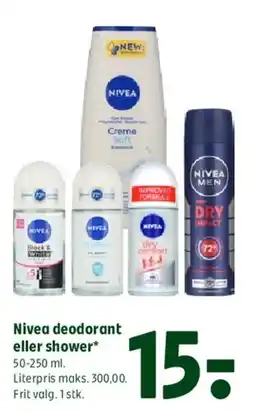 Coop 365 Nivea deodorant eller shower tilbud
