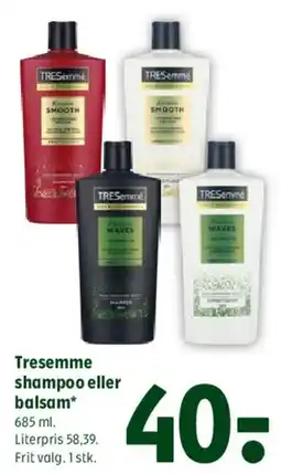 Coop 365 TRESemmé shampoo eller balsam tilbud