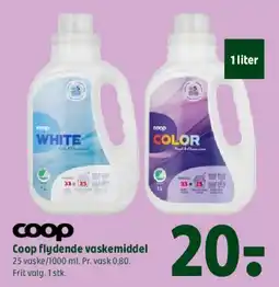 Coop 365 Coop flydende vaskemiddel tilbud