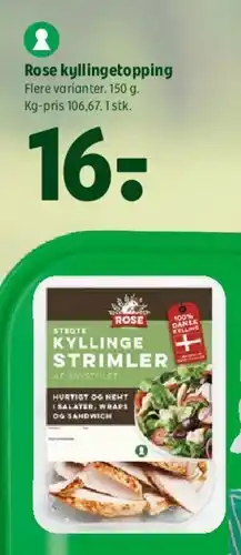 Coop 365 Rose kyllingetopping tilbud