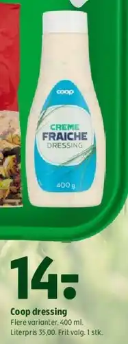 Coop 365 Crème Fraiche Dressing tilbud