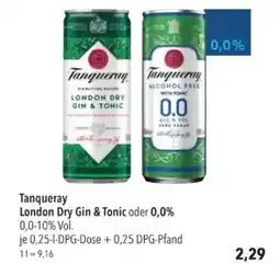 Citti Tanqueray London Dry Gin & Tonic oder 0,0% tilbud