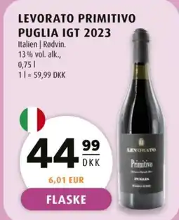Scandinavian Park Levorato Primitivo puglia IGT 2023 tilbud