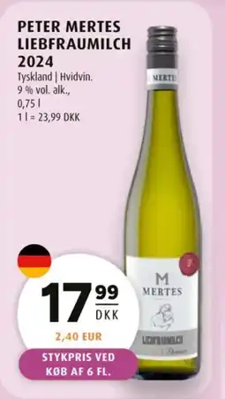 Scandinavian Park Peter Mertes liebfraumilch 2024 tilbud