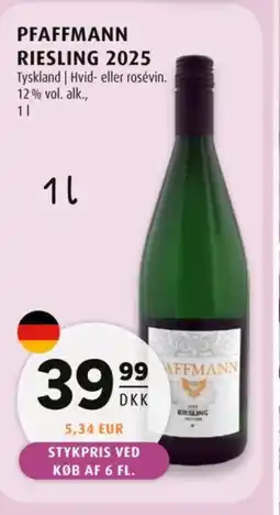 Scandinavian Park Pfaffmann Riesling 2025 tilbud