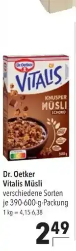 Citti Dr. Oetker Vitalis Müsli tilbud