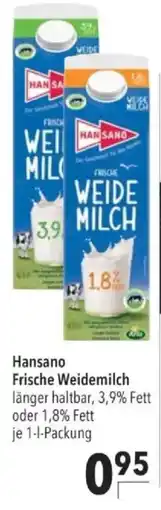 Citti Hansano Frische Weidemilch tilbud