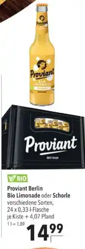 Citti Proviant Berlin Bio Limonade oder Schorle tilbud