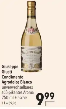 Citti Giuseppe Giusti Condimento Agrodolce Bianco tilbud