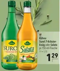 Citti Kühne Surol 7-Kräuter- Essig oder Salata tilbud