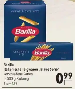 Citti Barilla Italienische Teigwaren „Blaue Serie" tilbud