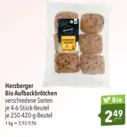 Citti Herzberger Bio Aufbackbrötchen tilbud