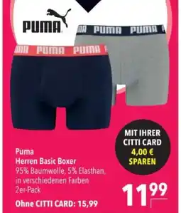 Citti Puma Herren Basic Boxer tilbud