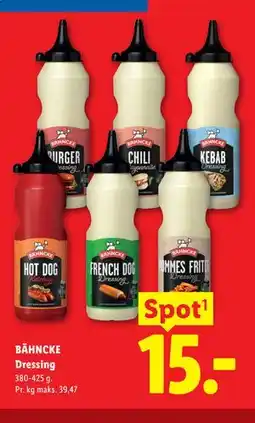 Lidl BÄHNCKE Dressing tilbud
