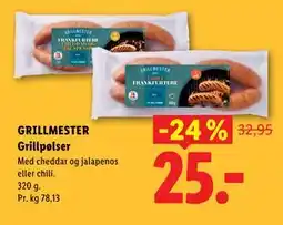 Lidl GRILLMESTER Grillpølser tilbud