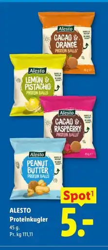 Lidl ALESTO Proteinkugler tilbud