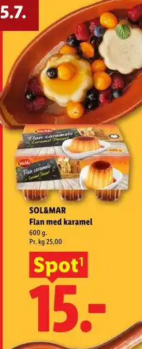Lidl SOL&MAR Flan med karamel tilbud