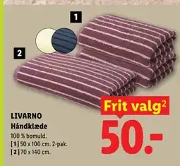 Lidl LIVARNO Håndklæde tilbud