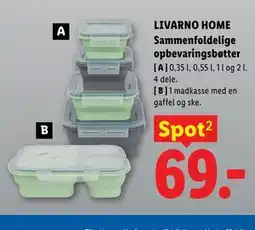 Lidl LIVARNO HOME Sammenfoldelige opbevaringsbøtter tilbud