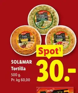 Lidl SOL&MAR Tortilla tilbud
