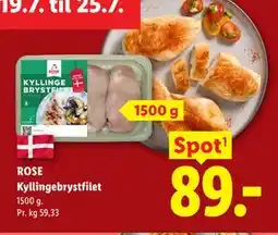 Lidl ROSE Kyllingebrystfilet tilbud