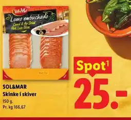 Lidl SOL&MAR Skinke i skiver tilbud