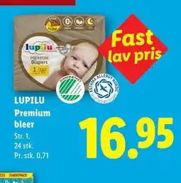Lidl LUPILU Premium bleer tilbud