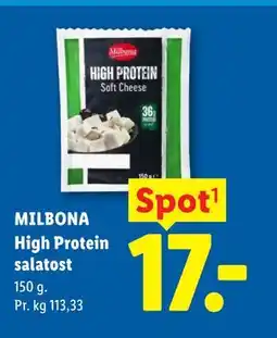 Lidl MILBONA High Protein salatost tilbud