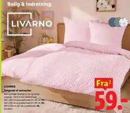 Lidl LIVARNO Sengesæt af seersucker tilbud