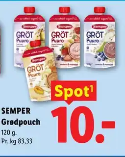 Lidl SEMPER Grødpouch tilbud