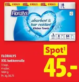 Lidl FLORALYS XXL køkkenrulle tilbud