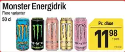 ABC Lavpris Monster Energidrik tilbud