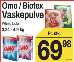ABC Lavpris Omo / Biotex Vaskepulve tilbud