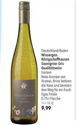 Citti Winzergen. Königschaffhausen Souvignier Gris Qualitätswein tilbud
