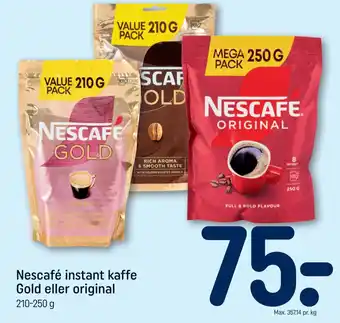 Nescafé instant kaffe Gold eller original