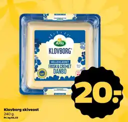 Netto Arla Klovborg skiveost tilbud