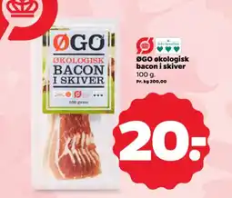 Netto ØGO økologisk bacon i skiver tilbud