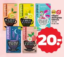 Netto Clipper økologiske tebreve tilbud