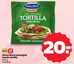 Netto Santa Maria økologisk hvede tortilla tilbud