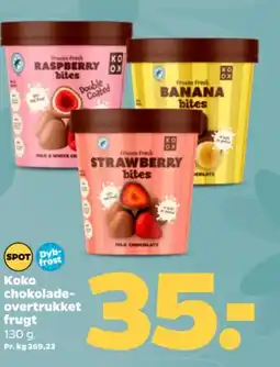 Netto Koko chokolade- overtrukket frugt tilbud