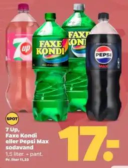 Netto 7 Up, Faxe Kondi eller Pepsi Max sodavand tilbud