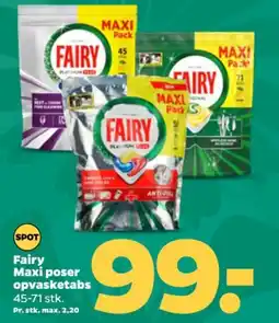 Netto Fairy Maxi poser opvasketabs tilbud