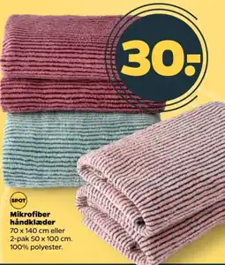 Netto Mikrofiber håndklæder tilbud