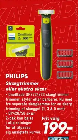 Bilka PHILIPS Skægtrimmer eller ekstra skær tilbud