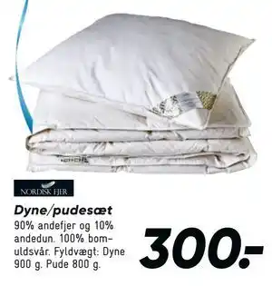 Bilka Dyne/pudesæt tilbud