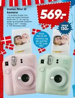 Bilka Instax Mini 12 kamera tilbud