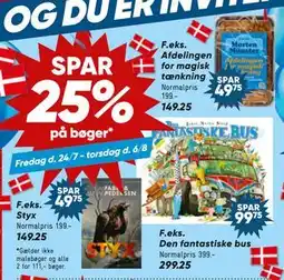 Bilka SPAR 25% på bøger tilbud