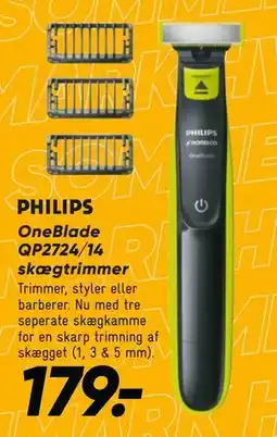 Bilka PHILIPS OneBlade QP2724/14 skægtrimmer tilbud