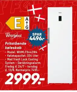 Bilka Whirlpool Fritstående køleskab tilbud